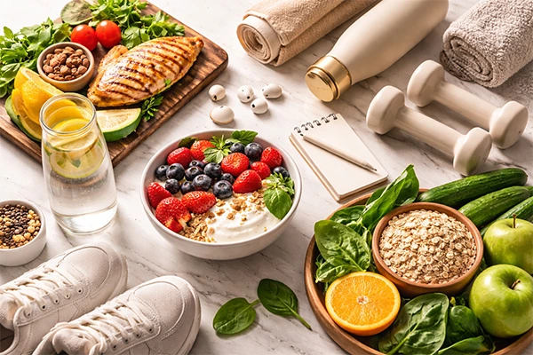 daily habits that improve your health through hydration, nutrition, movement, sleep, and stress control